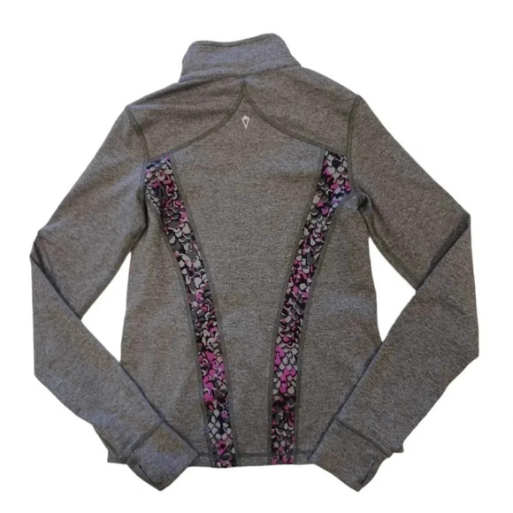 Ivivva Grey Athleisure Sporty Zip Up Jacket Size 10 - Picture 2 of 7